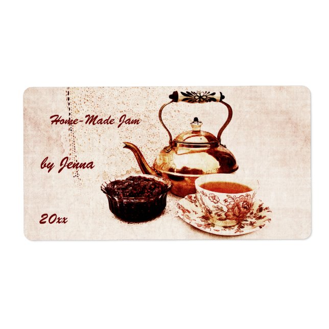 Home-Jam - any flavour canning label (Front)