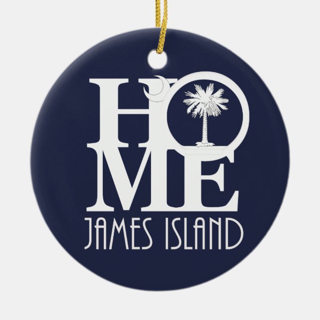 HOME James Island Ceramic Tree Decoration (Front)
