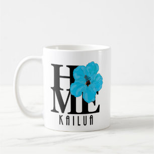 HOME Kailua Blue Hibiscus 11oz Coffee Mug