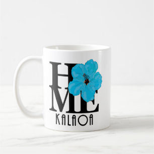HOME Kalaoa Hawaii Blue Hibiscus 11oz Coffee Mug