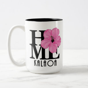 HOME Kalaoa Pink 15oz Two-Tone Coffee Mug