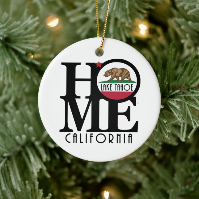 HOME Lake Tahoe California Ceramic Tree Decoration (Tree)