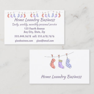 Home Laundry Business Personal  Business Card