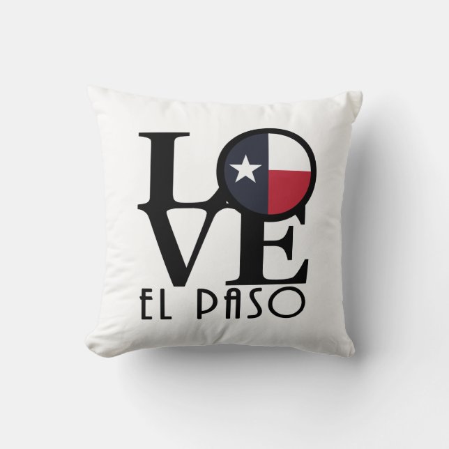 HOME  /   LOVE    El Paso Texas Cushion (Front)