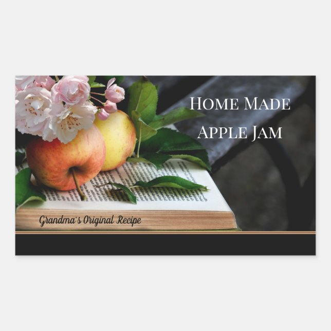 Home Made Apple Jam Label (Front)