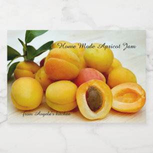 Home Made Apricot Jam Container Label