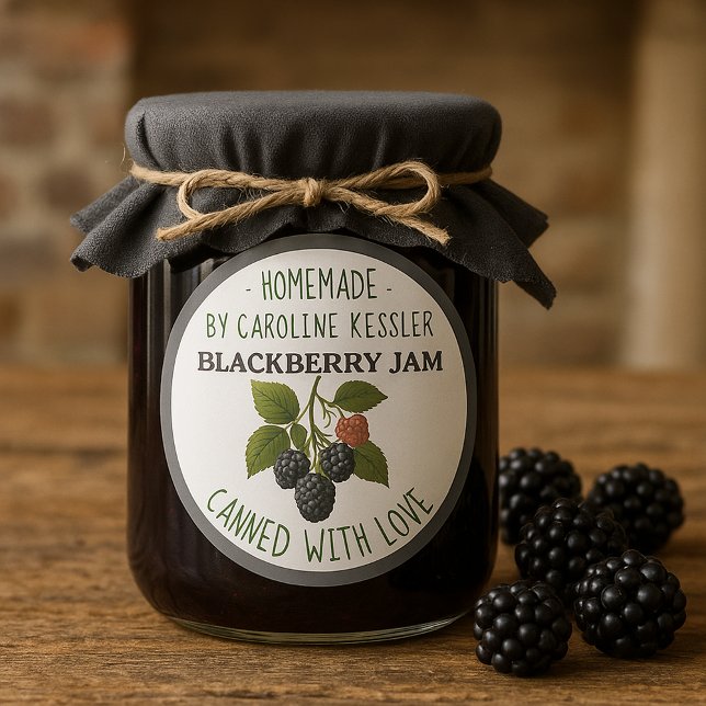 Home Made Blackberry Jam Canning Label Sheet (Creator Uploaded)