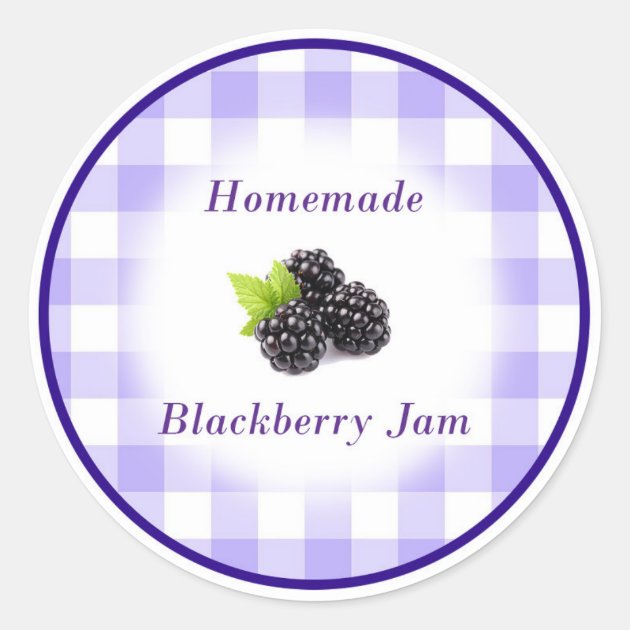 Home Made Blackberry Jam Label Zazzle