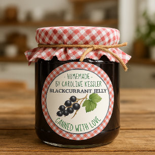 Home Made Blackcurrant Jelly Canning Label Sheet