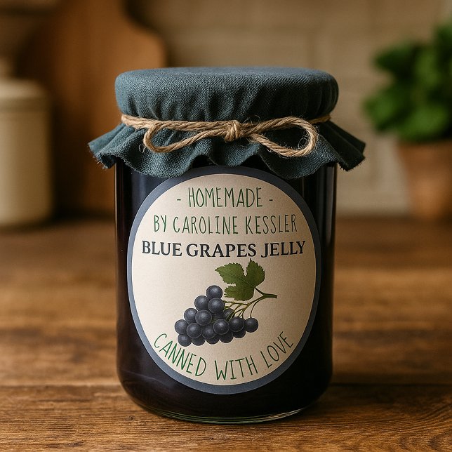 Home Made Blue Grape Jelly Canning Label Sheet (Creator Uploaded)