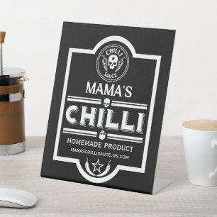 Home Made Chilli Sauce Pedestal Sign