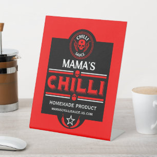 Home Made Chilli Sauce Pedestal Sign