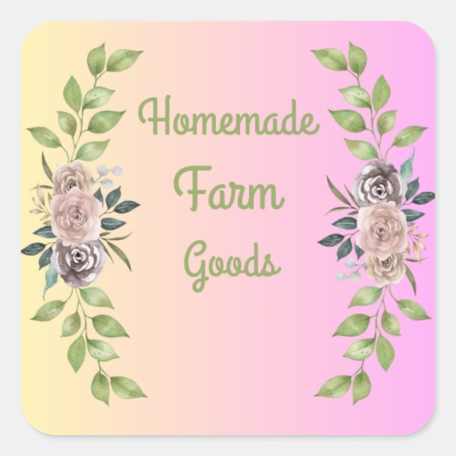 Home Made Farm Goods Label (Front)