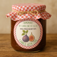 Home Made Fig Preserves Canning Label Sheet