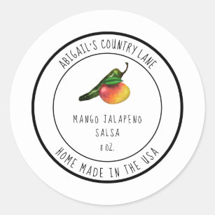 Home Made Mango Jalapeno Salsa Label