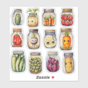 Home Made Preserved Vegetables Scrapbooking Cute