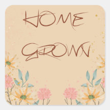 Home Made Square Labels