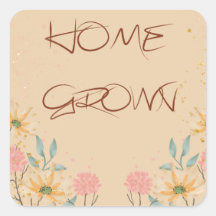 Home Made Square Labels