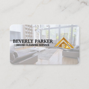 Home Maid Services Clean Living Room Business Card