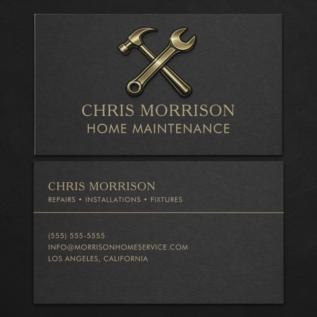 Home Maintenance Professional  Business Card (Creator Uploaded)