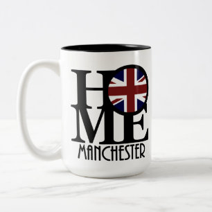 HOME Manchester England 15oz Two-Tone Coffee Mug