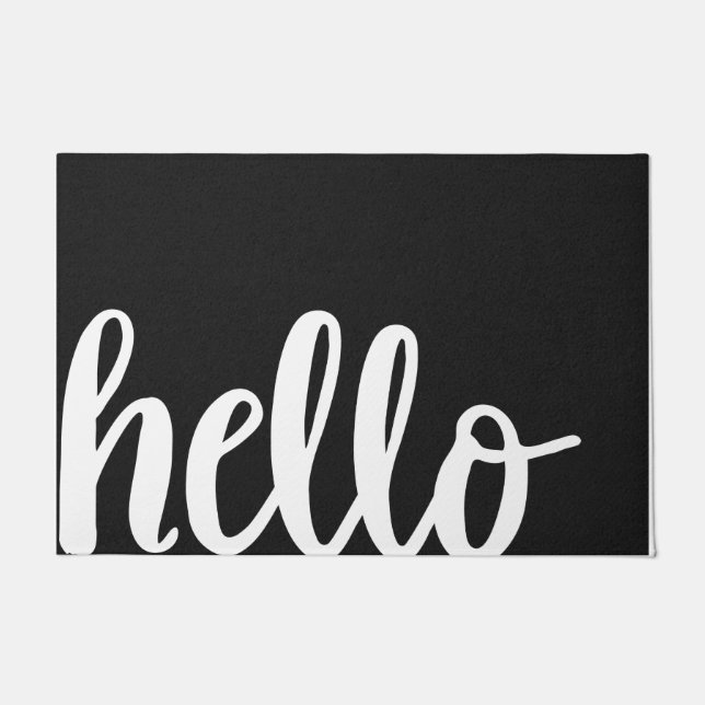 Home Mats Unique Welcome Mats Home Decor - Black (Front)