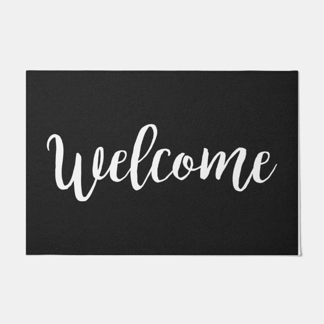 Home Mats Unique Welcome Mats Home Decor - Black (Front)
