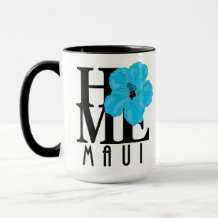 HOME Maui Blue Hibiscus 15oz Mug
