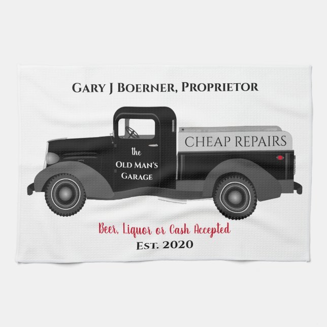 Home Mechanic Garage Grease Cleaning Towel (Horizontal)