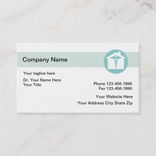 Home Medical Business Cards (Front)
