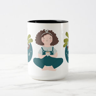 Home Meditation Two-Tone Coffee Mug