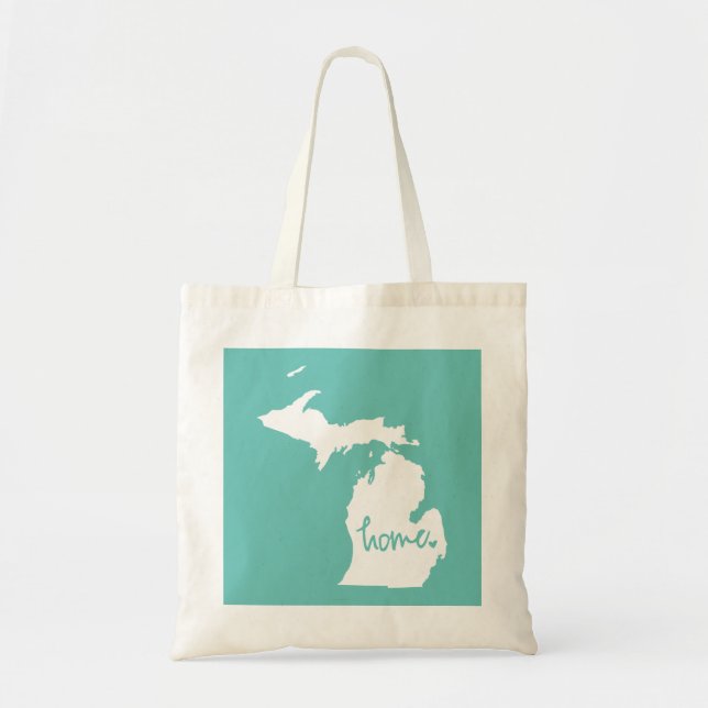 Home Michigan Custom Colour Tote Bag (Front)