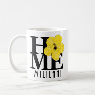 HOME Mililani Yellow Hibiscus 11oz Coffee Mug