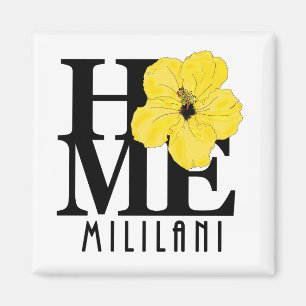 HOME Mililani Yellow Hibiscus Magnet