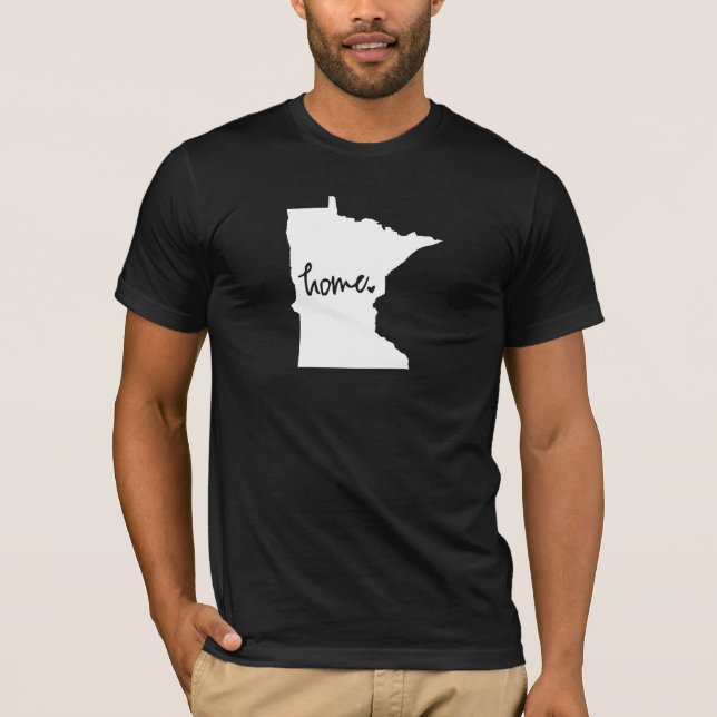 Home Minnesota Custom Colour T-Shirt (Front)