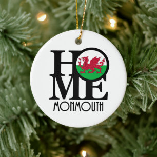 HOME Monmouth Wales Ceramic Tree Decoration