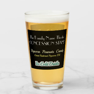 Home Movie Theatre Concession Stand Glasses