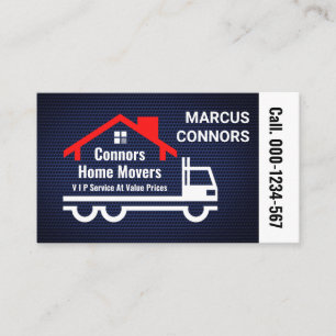 Home Moving Transport On Wire Mesh Business Card