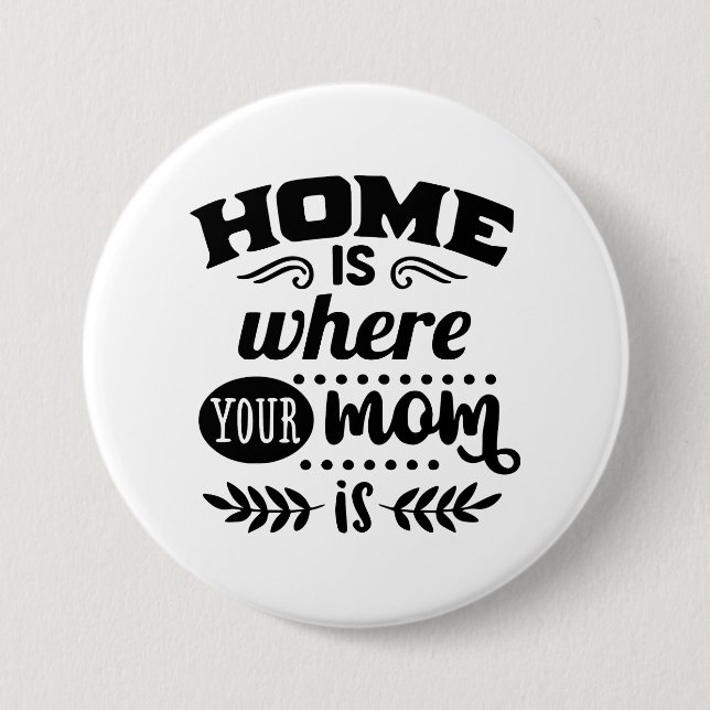 Home Mum 7.5 Cm Round Badge (Front)