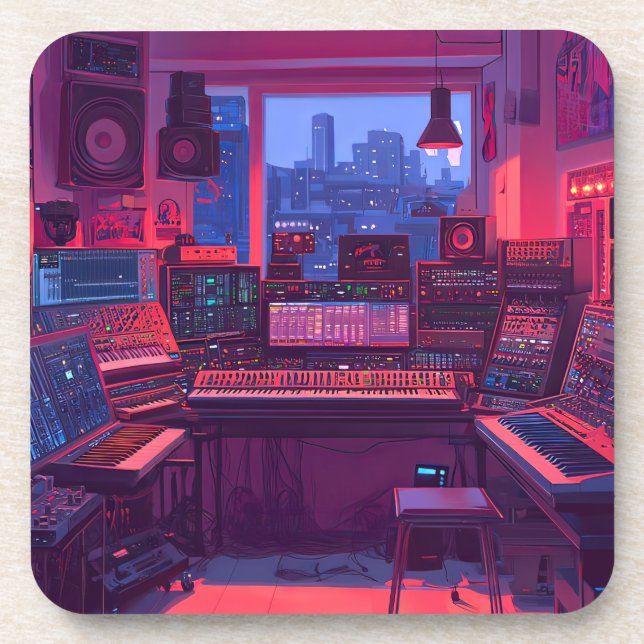 Home Music Studio Coaster (Front)