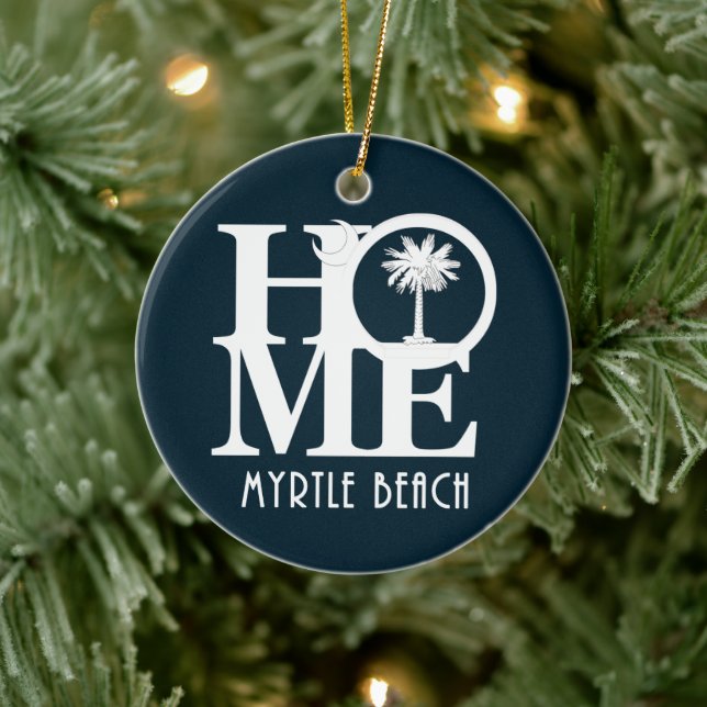 HOME Myrtle Beach South Carolina Ceramic Tree Decoration (Tree)