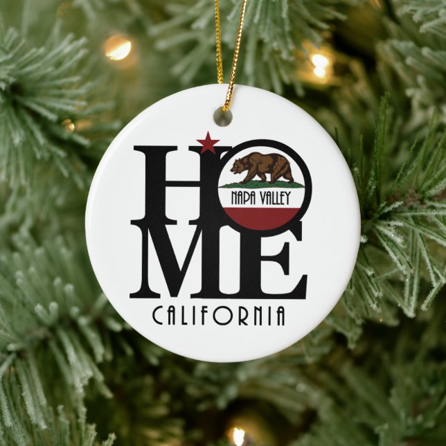 HOME Napa Valley California  Ceramic Tree Decoration (Tree)
