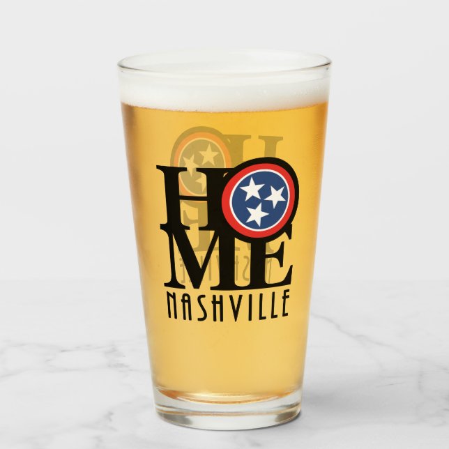 HOME Nashville Tennessee Glass (Front Filled)