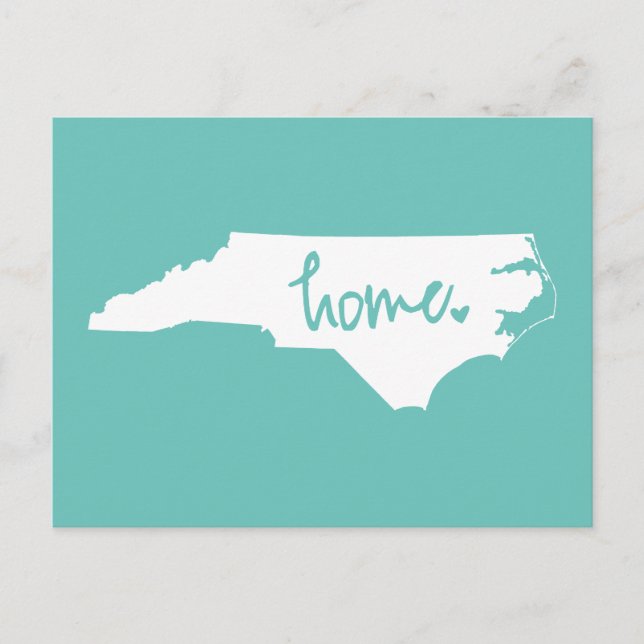 Home North Carolina Custom Colour Postcard (Front)