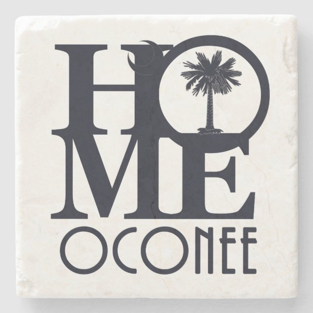 HOME Oconee SC Stone Coaster (Front)