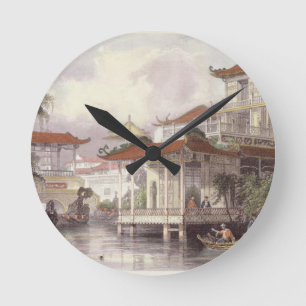 Home of a Chinese Merchant near Canton, from 'Chin Round Clock