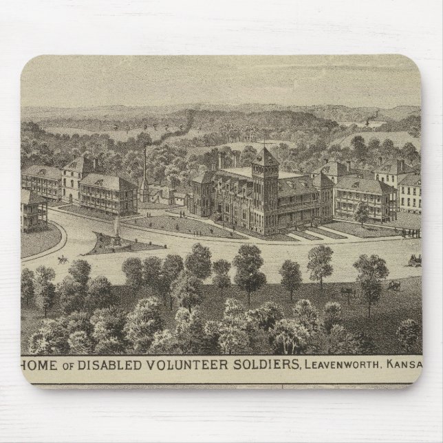 Home of Disabled Volunteer Soldiers Mouse Mat (Front)