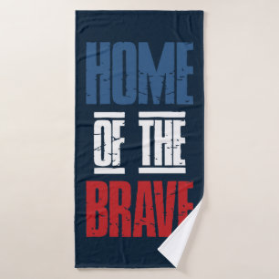 Home of the brave bath towel set