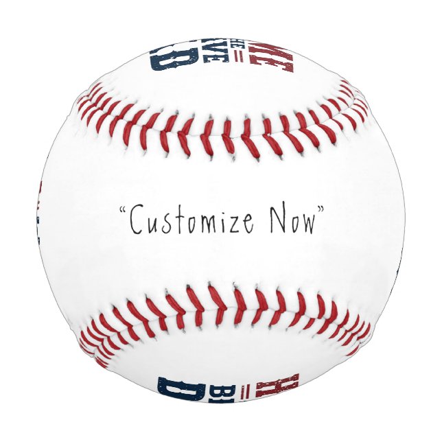 Home of the Brave Dad Baseball - Custom Keepsake (Front)