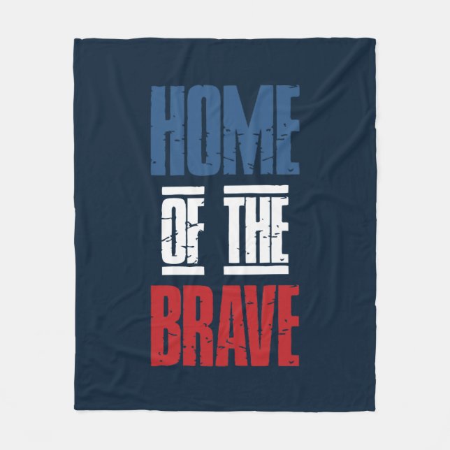 Home of the brave fleece blanket (Front)